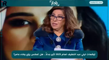 توقعات ليلى عبد اللطيف لعام 2025 تثير جدلاً.. هل تعكس رؤى وفاء عامر؟
